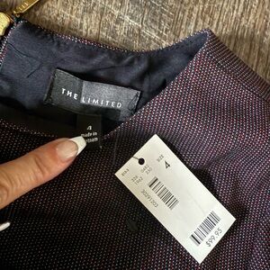 The Limited Women's Midi Dress - Black and Red Pattern